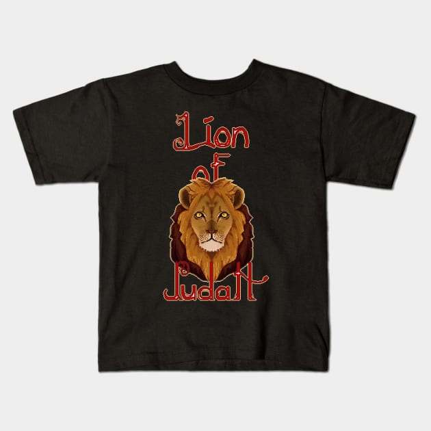 The Lion of Judah Kids T-Shirt by The Sleeping Rabbit